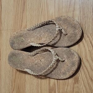 Flojo Cork Wedge Sandals Size 9